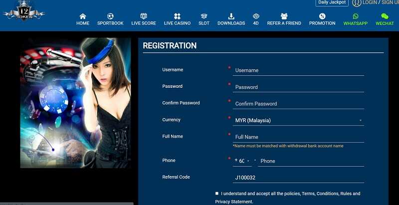 Simple and fast registration process